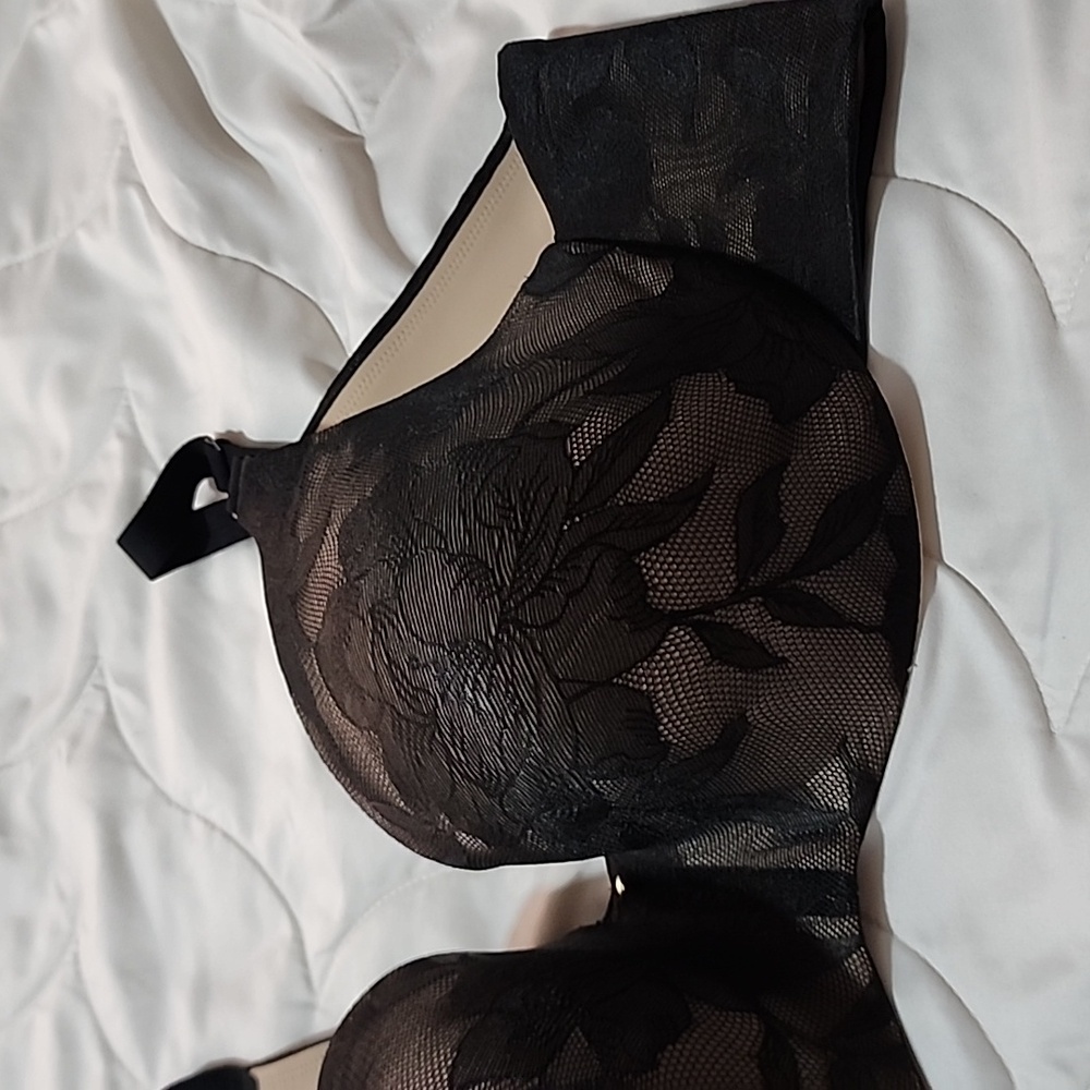Cacique 42DD Black Lace back smoother